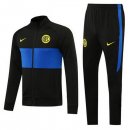 Survetement Inter Milan 2020 2021 Noir Bleu Jaune Pas Cher