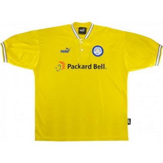 Thailande Maillot Leeds United Exterieur Retro 1997 1998 Jaune Pas Cher