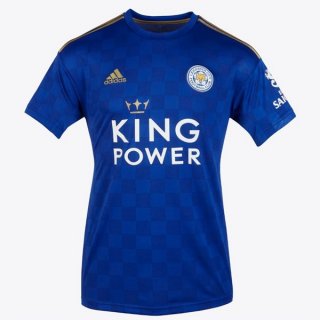 Thailande Maillot Leicester Domicile 2019 2020 Bleu Pas Cher