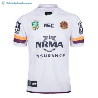 Maillot Rugby Brisbane Broncos Exterieur 2018 Blanc Pas Cher