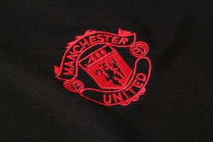 Entrainement Manchester United Ensemble Complet 2018 2019 Noir Rouge Pas Cher
