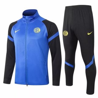 Survetement Inter Milan 2020 2021 Bleu Noir Jaune Pas Cher