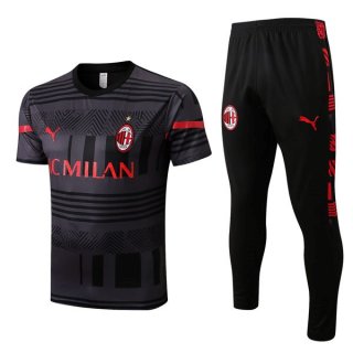 Maillot AC Milan Ensemble Complet 2022 2023 Gris Maillot AC Milan Ensemble Complet 2022 2023 Gris