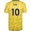 Maillot Arsenal NO.10 Ozil Exterieur 2019 2020 Jaune Pas Cher