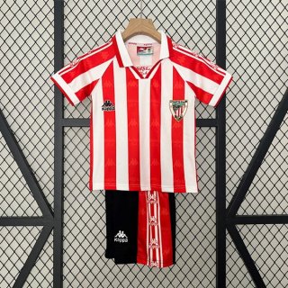 Maillot Athletic Bilbao Domicile Enfant Retro 1995 1997