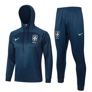 Sweat Shirt Capuche Brésil 2024 2025 Bleu Sweat Shirt Capuche Brésil 2024 2025 Bleu