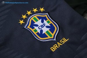 Survetement Brésil 2018 Bleu Vert Pas Cher
