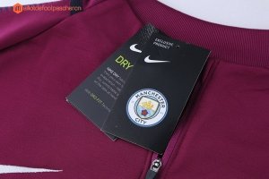 Survetement Manchester City 2017 2018 Rouge Marine Bleu Pas Cher