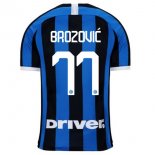 Maillot Inter Milan NO.77 Brozovic Domicile 2019 2020 Bleu