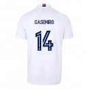 Maillot Real Madrid Domicile NO.14 Casemiro 2020 2021 Blanc Pas Cher