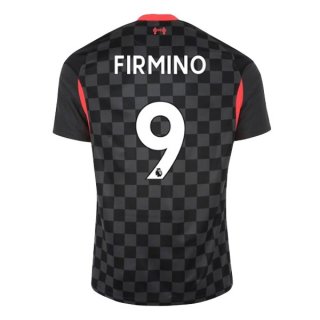 Maillot Liverpool NO.9 Firmino Third 2020 2021 Noir Pas Cher