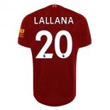 Maillot Liverpool NO.20 Lallana Domicile 2019 2020 Rouge Pas Cher