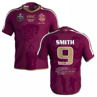 Maillot QLD Maroons Smith 2018 Rouge Pas Cher