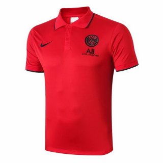 Polo Paris Saint Germain Noir Rouge 2019 2020 Pas Cher