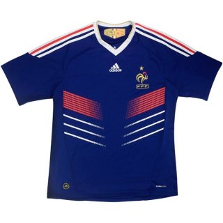 Maillot Francia Domicile Retro 2010 Bleu Pas Cher Maillot Francia Domicile Retro 2010 Bleu Pas Cher