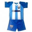 Maillot Málaga Domicile Enfant 2018 2019 Bleu Blanc Pas Cher