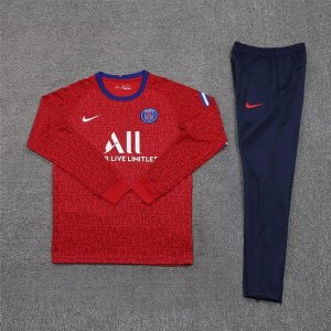 Survetement Paris Saint Germain 2021 2022 Rouge Bleu Pas Cher