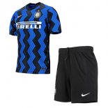 Maillot Inter Milan Domicile Enfant 2020 2021 Bleu Pas Cher