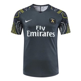 Entrainement Paris Saint Germain 2019 2020 Negro Jaune Pas Cher