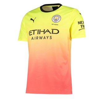 Maillot Manchester City Third 2019 2020 Orange Pas Cher