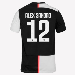 Maillot Juventus NO.12 Alex Sangro Domicile 2019 2020 Blanc Noir Pas Cher Maillot Juventus NO.12 Alex Sangro Domicile 2019 2020 Blanc Noir Pas Cher