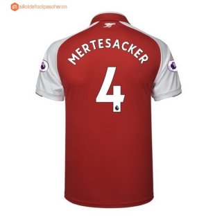 Maillot Arsenal Domicile Mertesacker 2017 2018 Pas Cher