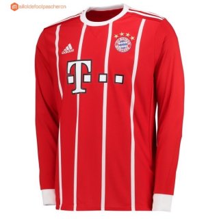 Maillot Bayern Munich Domicile ML 2017 2018 Pas Cher