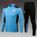 Enfant Training Top Marseille 2022 Bleu Noir