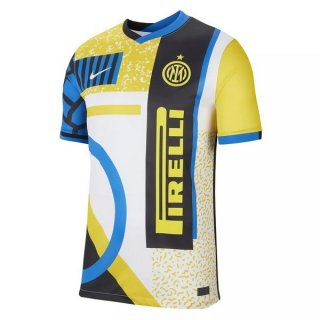 Thailande Maillot Inter Milan 4ª 2020 2021 Jaune Pas Cher