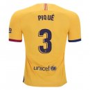 Maillot Barcelona NO.3 Pique Exterieur 2019 2020 Jaune Pas Cher