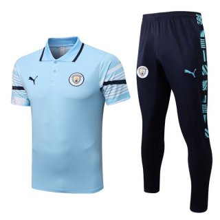 Polo Manchester City Ensemble Complet 2022 2023 Bleu Polo Manchester City Ensemble Complet 2022 2023 Bleu