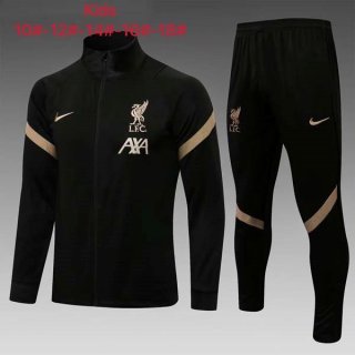 Enfant Survetement Liverpool 2022 Noir Enfant Survetement Liverpool 2022 Noir