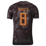 Maillot AS Roma Domicile Perotti 2017 2018 Pas Cher