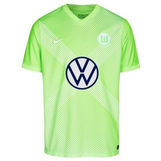 Thailande Maillot Wolfsbourg Domicile 2020 2021 Vert Pas Cher