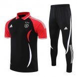 Polo Ajax Ensemble Complet 2022 2023 Noir Rouge