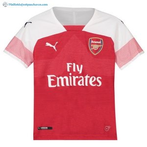 Maillot Arsenal Domicile Enfant 2018 2019 Rouge Pas Cher