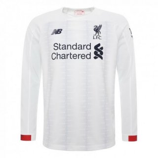 Maillot Liverpool Exterieur ML 2019 2020 Blanc Pas Cher