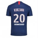 Maillot Paris Saint Germain NO.20 Kurzawa Domicile 2019 2020 Bleu Pas Cher