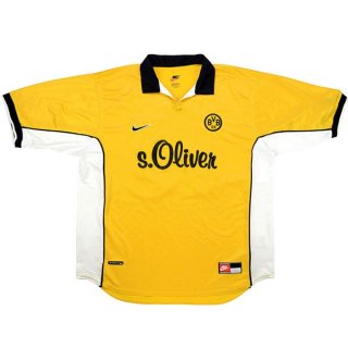 Maillot Borussia Dortmund Domicile Retro 1998 Jaune Pas Cher