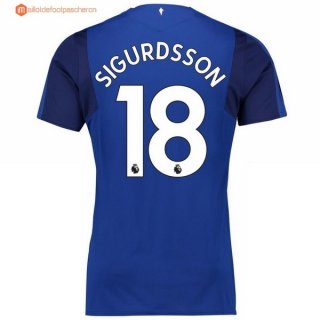 Maillot Everton Domicile Sigurdsson 2017 2018 Pas Cher