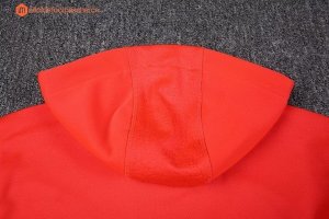 Survetement Manchester United 2017 2018 Orange Pas Cher