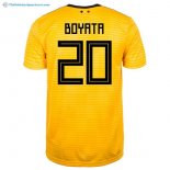 Maillot Belgica Exterieur Boyata 2018 Jaune Pas Cher