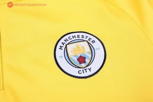 Survetement Manchester City 2017 2018 Jaune Pas Cher