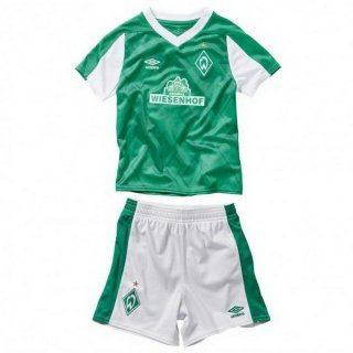 Maillot Werder Bremen Domicile Enfant 2020 2021 Vert Pas Cher