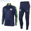 Survetement Manchester City 2018 2019 Bleu Pas Cher