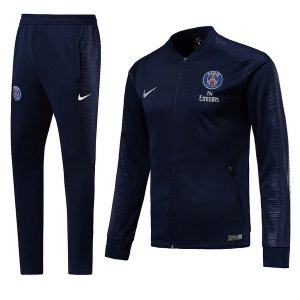 Survetement Enfant Paris Saint Germain 2018 2019 Bleu Marine Pas Cher