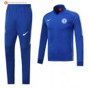 Survetement Chelsea 2017 2018 Bleu Marine Pas Cher