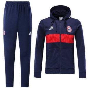 Survetement Bayern Munich 2018 2019 Bleu Marine Rouge Pas Cher