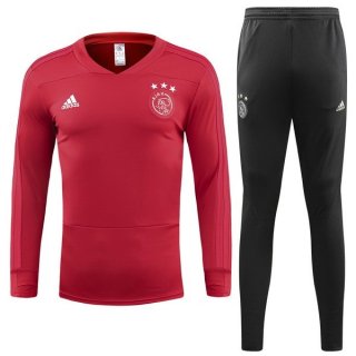 Survetement Ajax 2018 2019 Rouge Pas Cher