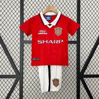 Maillot Manchester United Domicile Enfant Retro 1999 2000